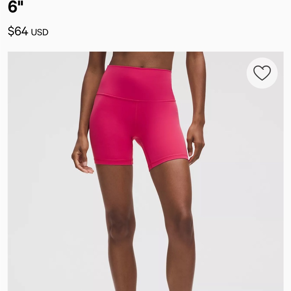 Lululemon Athletica Pink align shorts